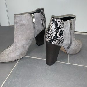 Circus By Sam Edelman grey suede booties